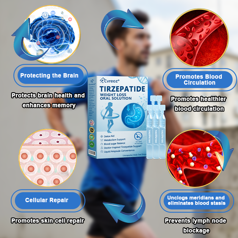 【Last Day Promotion 66% OFF🔥】 𝑪𝒗𝒓 𝒆𝒐𝒛® GLP-1-Tirzepatide Oral Solution 🇺🇸🏪visible effect, no side 7 days effects, suitable for all age groups🏆