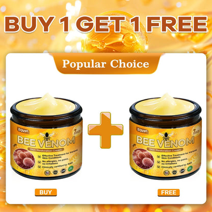 EQVP® 𝘽𝙀𝙀 𝙑𝙀𝙉𝙊𝙈 𝑺𝒌𝒊𝒏 𝑹𝒆𝒔𝒕𝒐𝒓𝒂𝒕𝒊𝒐𝒏 𝑪𝒓𝒆𝒂𝒎 –🐝 Anti-aging,Hydrating, Skin Repair, Even Tone, Acne and Dark Spot Treatment, Wart and Mole Removal, Psoriasis Relief