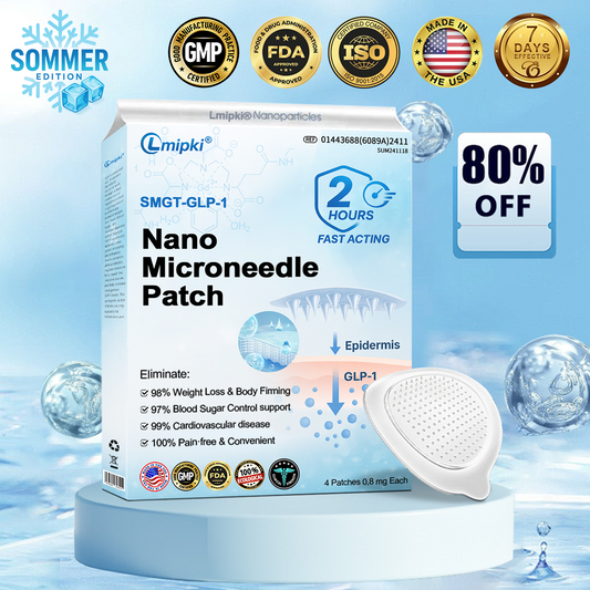 🍀【𝙎𝙪𝙢𝙢𝙚𝙧 𝙇𝙞𝙢𝙞𝙩𝙚𝙙 𝙀𝙙𝙞𝙩𝙞𝙤𝙣】🍀 𝗟𝗺𝗶𝗽𝗸𝗶® 🇺🇸 Nano Microneedle Patch with SMGT-GLP-1 & Matrixyl 3000 – Slimming, Skin Tightening, Blood Sugar Support, No Injection, 7-Day Result😍