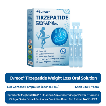 【Last Day Promotion 66% OFF🔥】 𝑪𝒗𝒓 𝒆𝒐𝒛® GLP-1-Tirzepatide Oral Solution 🇺🇸🏪visible effect, no side 7 days effects, suitable for all age groups🏆