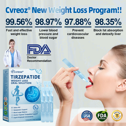 【Last Day Promotion 66% OFF🔥】 𝑪𝒗𝒓 𝒆𝒐𝒛® GLP-1-Tirzepatide Oral Solution 🇺🇸🏪visible effect, no side 7 days effects, suitable for all age groups🏆