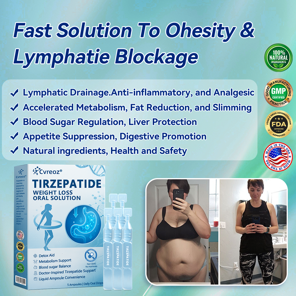 【Last Day Promotion 66% OFF🔥】 𝑪𝒗𝒓 𝒆𝒐𝒛® GLP-1-Tirzepatide Oral Solution 🇺🇸🏪visible effect, no side 7 days effects, suitable for all age groups🏆
